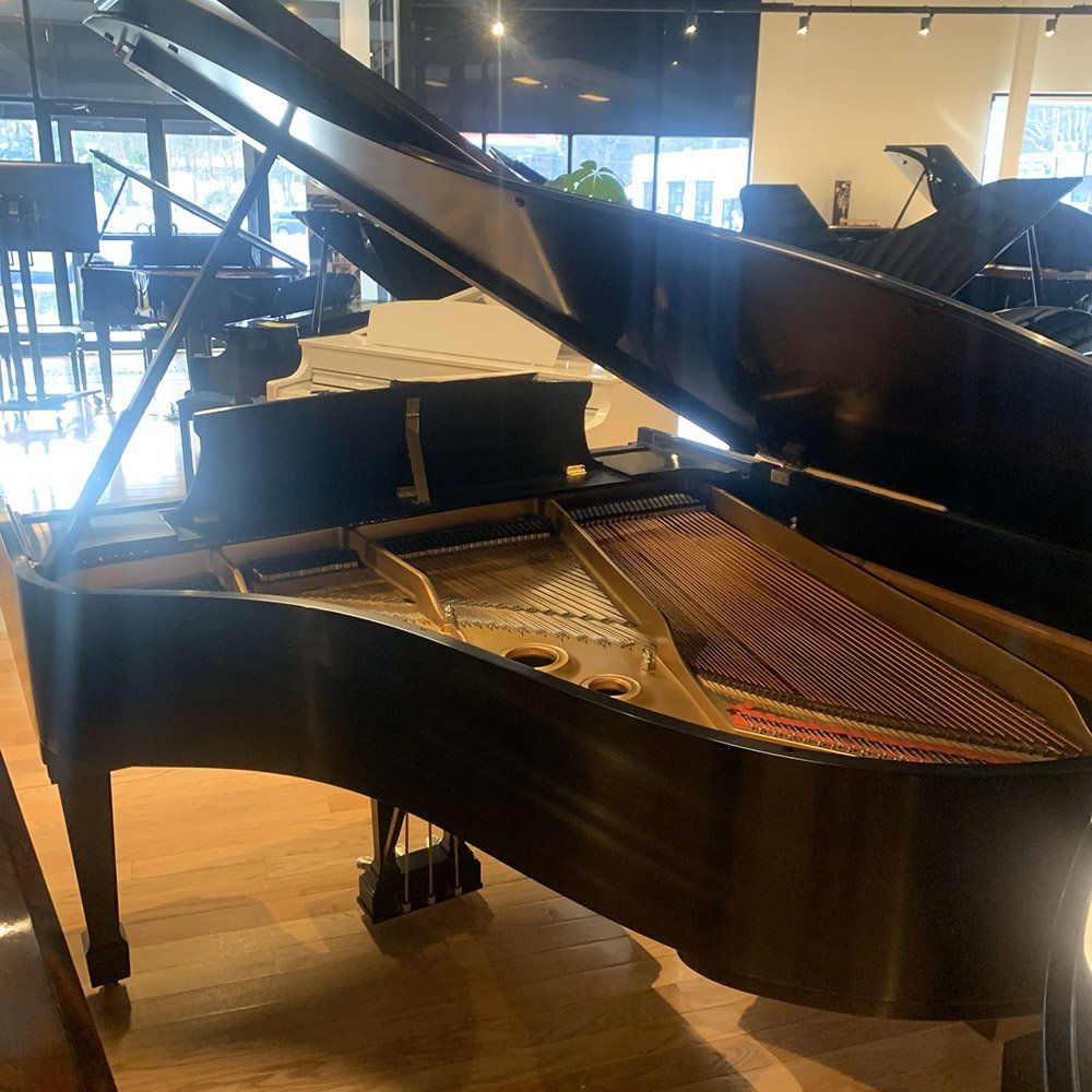 Steinway Piano, Model L SE Satin Ebony, 1982 | Faust Harrison Pianos