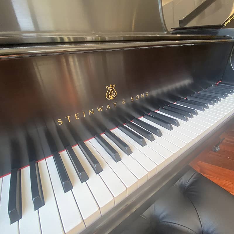 Steinway Piano, Model S Satin Ebony, 1996 | Faust Harrison Pianos Steinway Piano, Model S Satin Ebony, 1996 | Faust Harrison Pianos