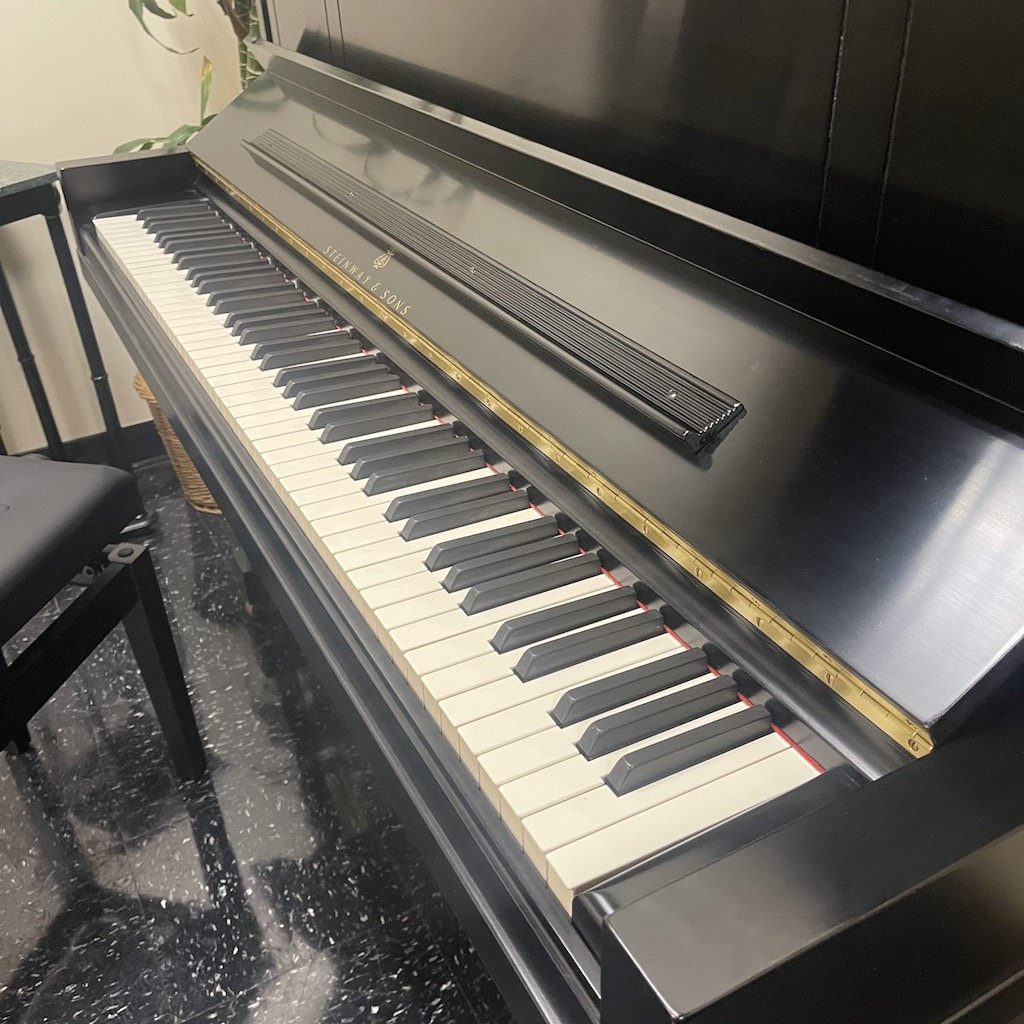 Steinway Piano, Model 45 Satin Ebony, 1984 | Faust Harrison