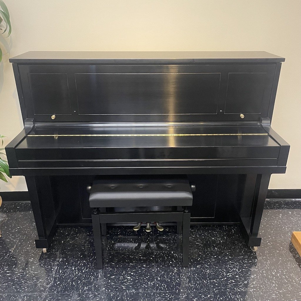 【ピオヌンナル】piano black Steinway Piano, Model 45 Satin Ebony, 1984 | Faust Harrison