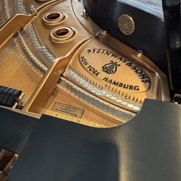 Steinway Piano, Model L Satin Ebony, 2003 | Faust Harrison Pianos