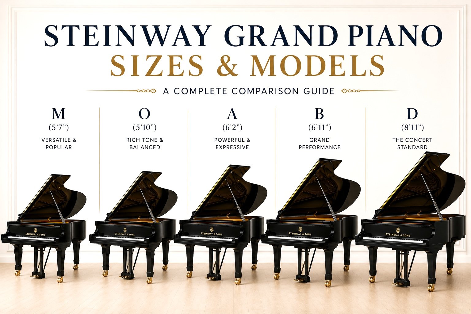Steinway Grand Piano Sizes and Models